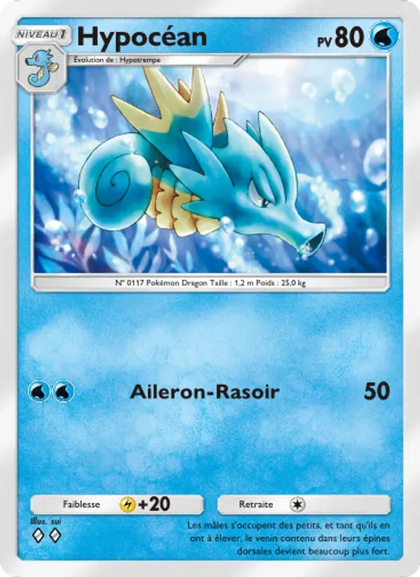 Seadra card in French