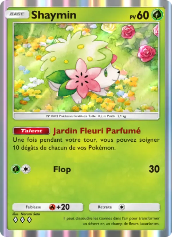 Shaymin card in French