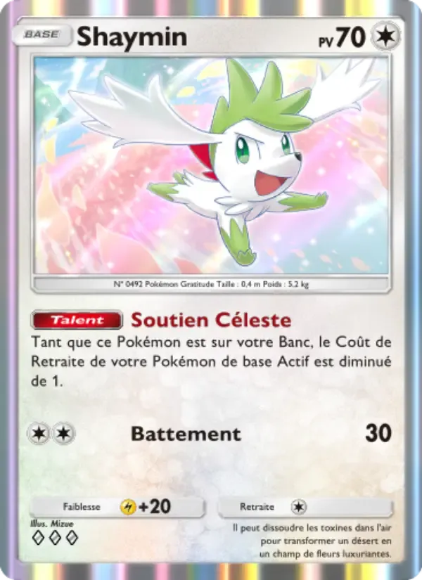 Shaymin card in French
