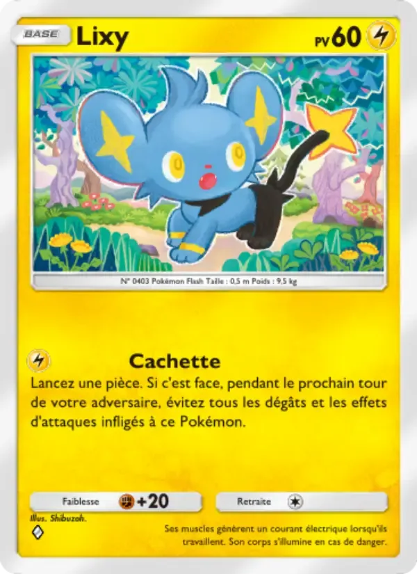 Shinx card in French
