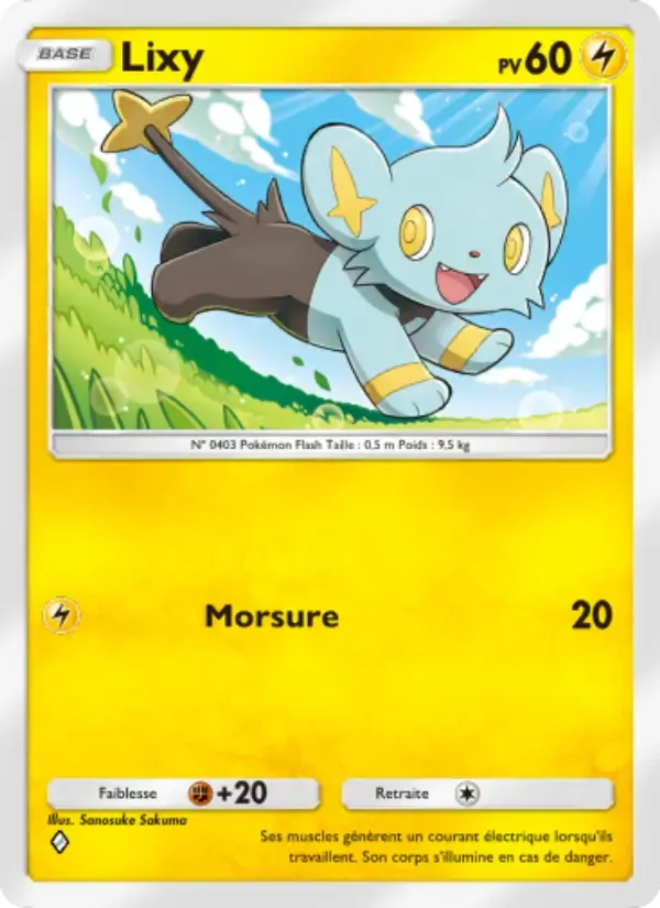 Shinx card in French