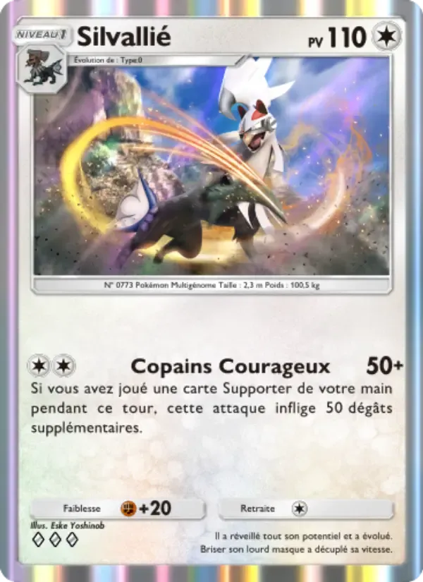 Silvally card in French