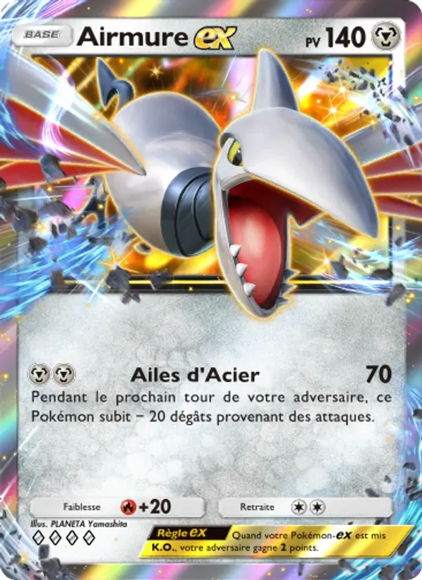 Skarmory ex card in French