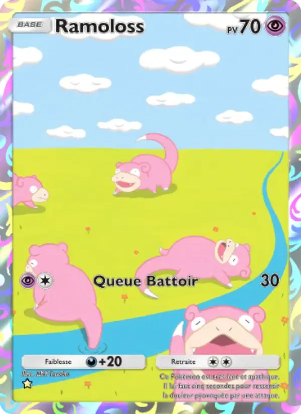 Slowpoke card in French