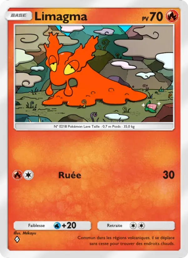 Slugma card in French