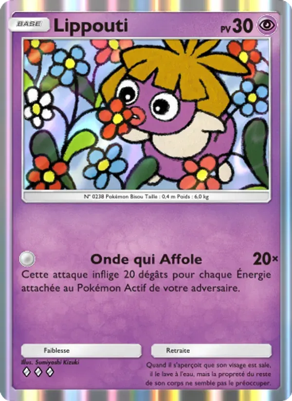Smoochum card in French