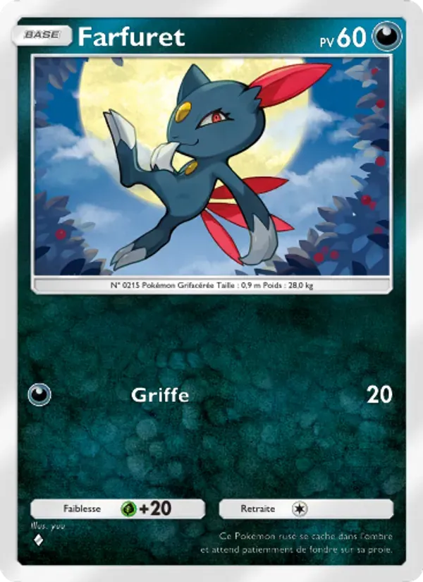 Sneasel card in French