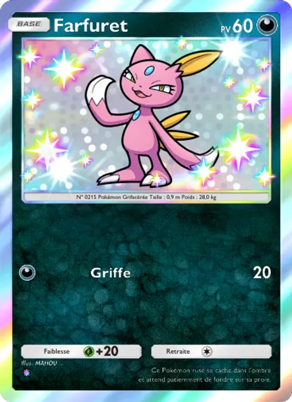 Sneasel card in French