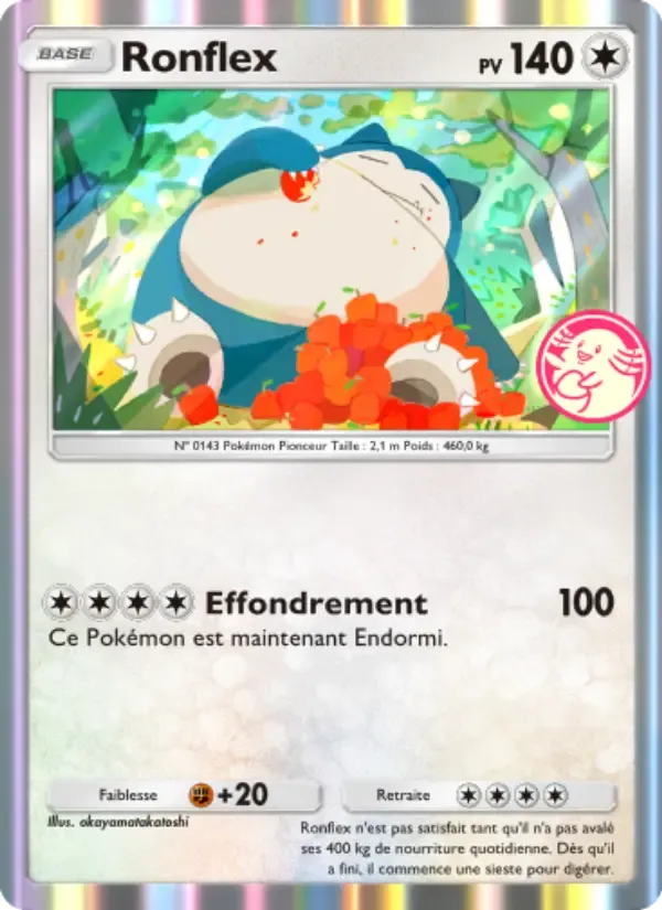 Snorlax card in French