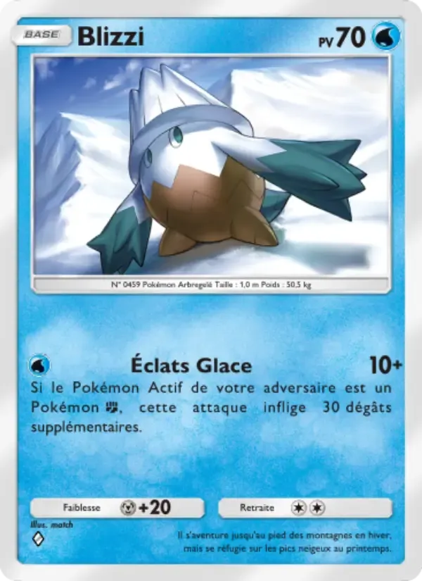 Snover card in French