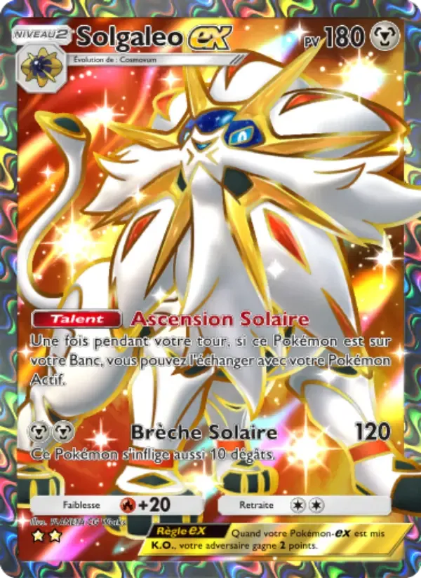 Solgaleo ex card in French