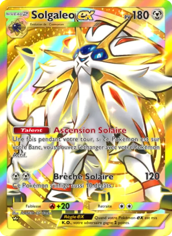 Solgaleo ex card in French