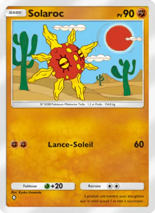 Solrock card in French
