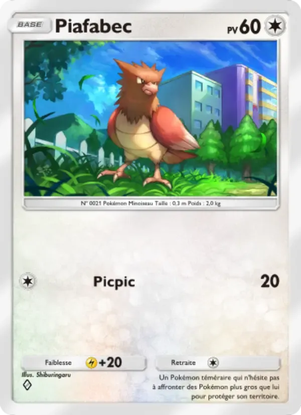 Spearow card in French