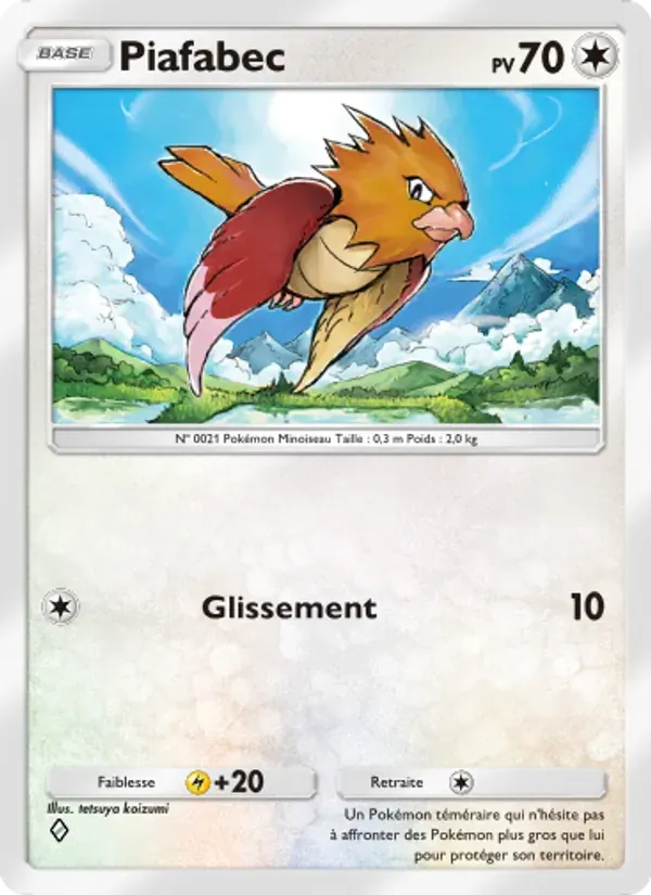 Spearow card in French