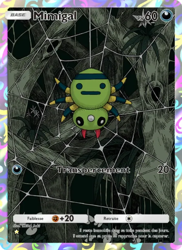 Spinarak card in French