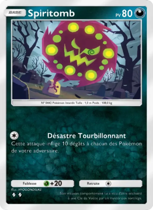 Spiritomb card in French