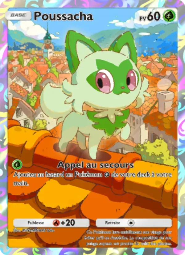 Sprigatito card in French