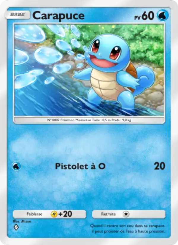 Squirtle card in French