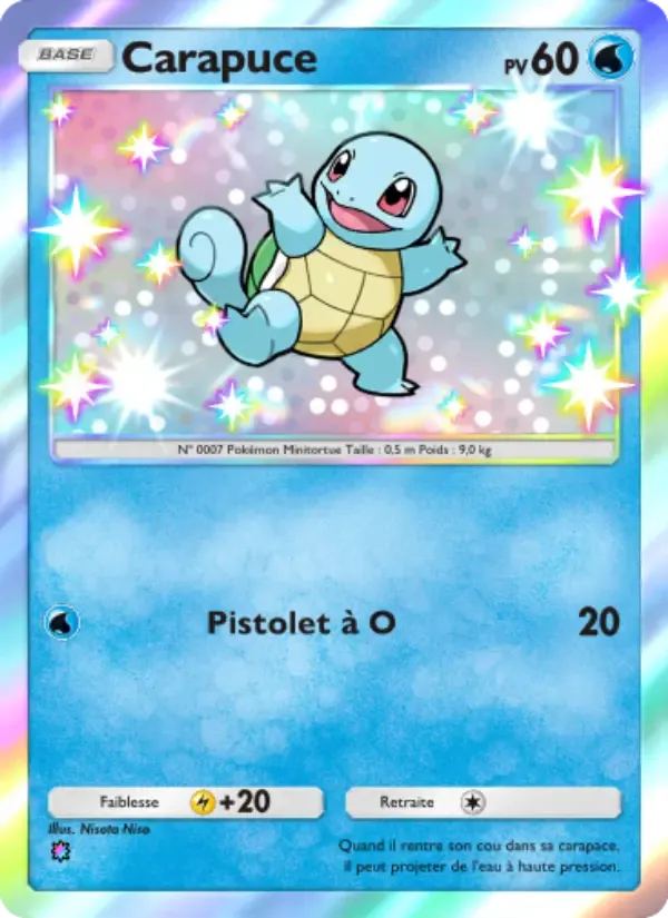 Squirtle card in French