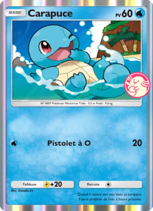 Squirtle card in French