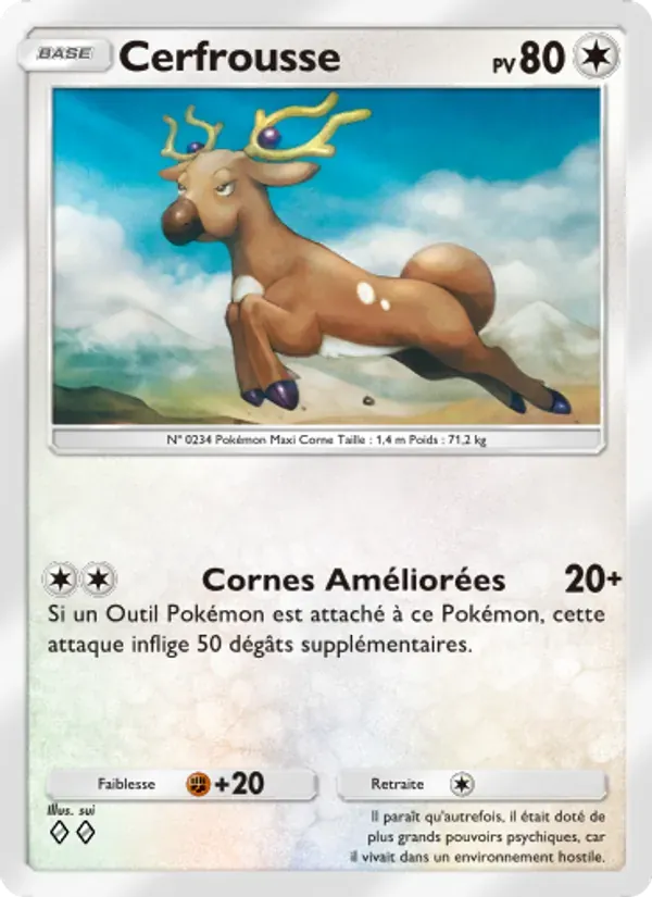 Stantler card in French