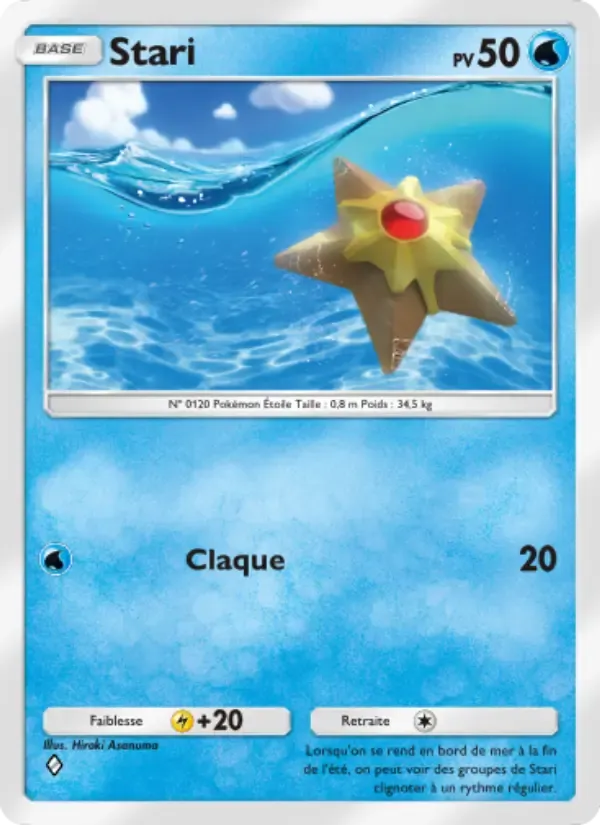 Staryu card in French