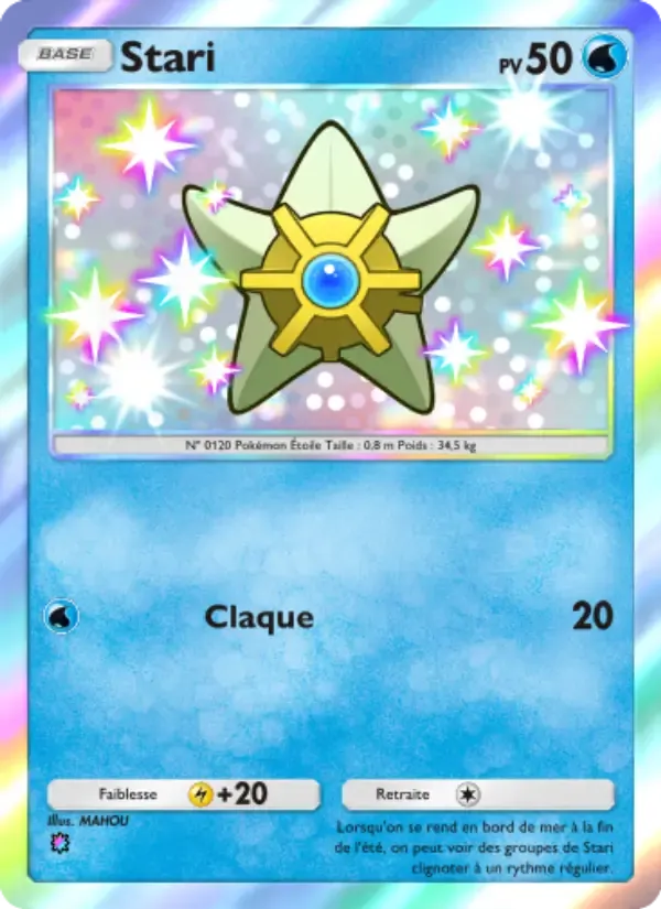 Staryu card in French