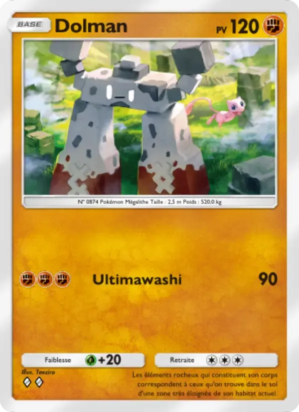 Stonjourner card in French