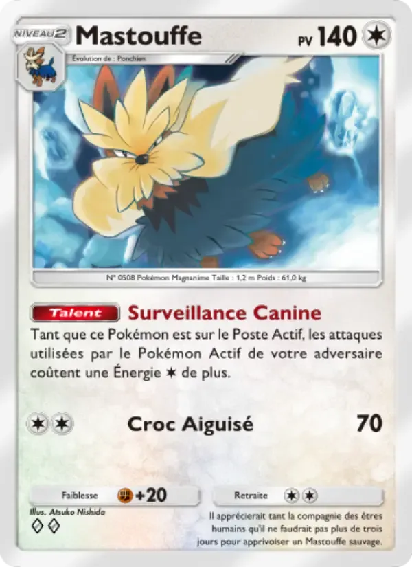 Stoutland card in French