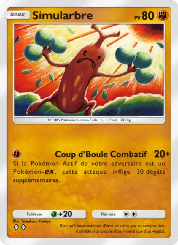 Sudowoodo card in French