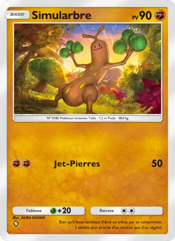 Sudowoodo card in French