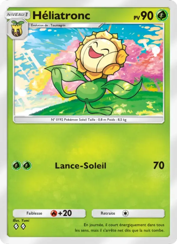 Sunflora card in French