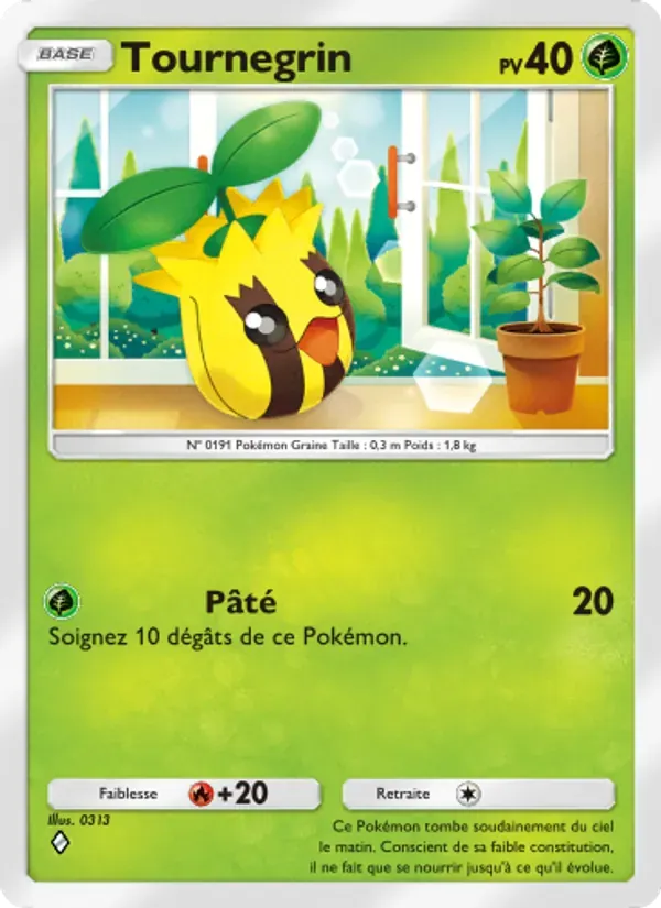Sunkern card in French