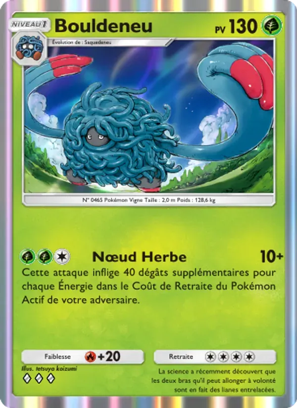 Tangrowth card in French