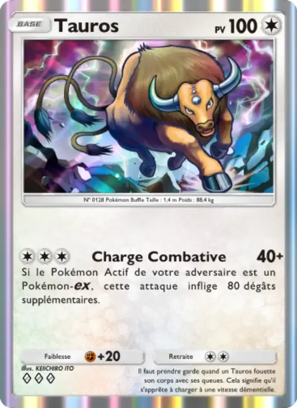 Tauros card in French