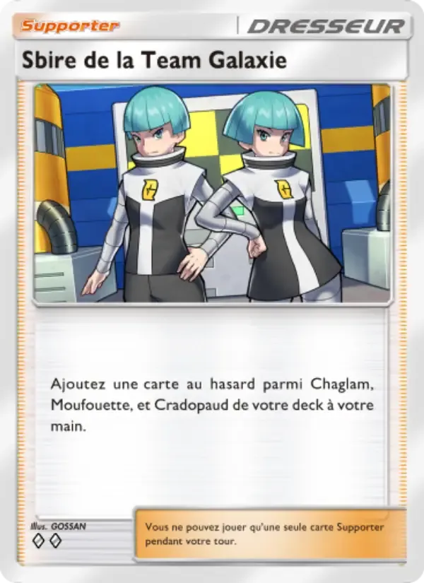 Team Galactic Grunt card in French