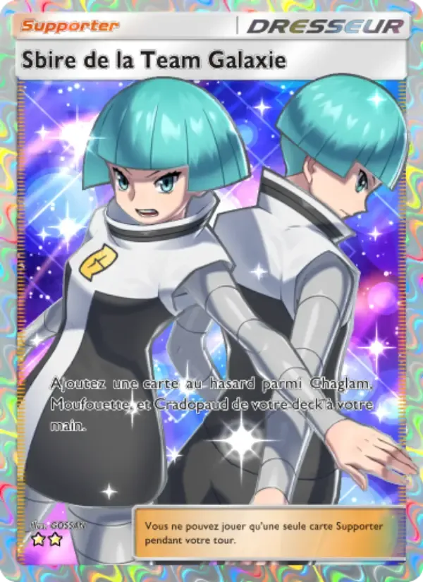 Team Galactic Grunt card in French