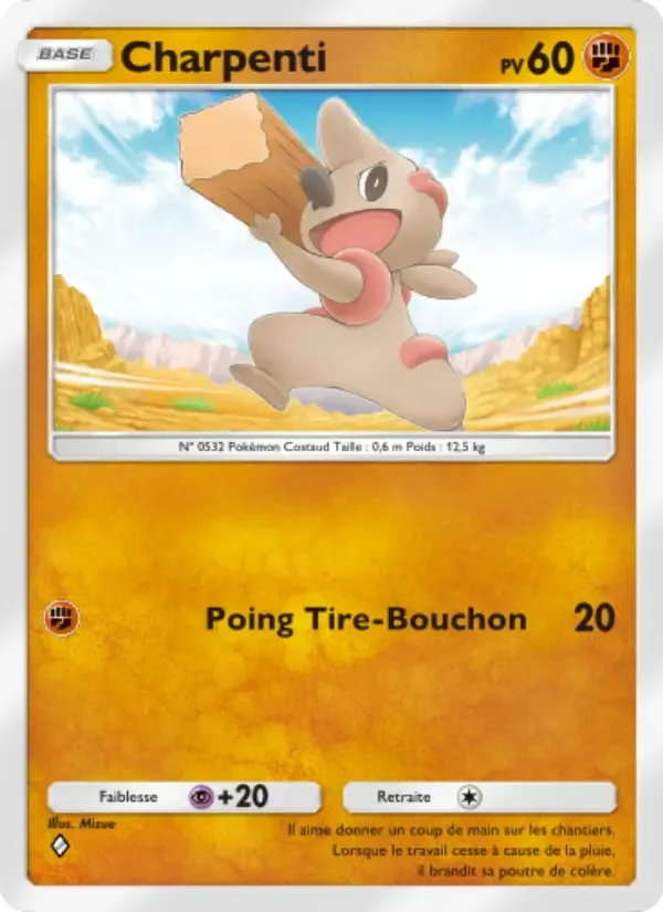 Timburr card in French