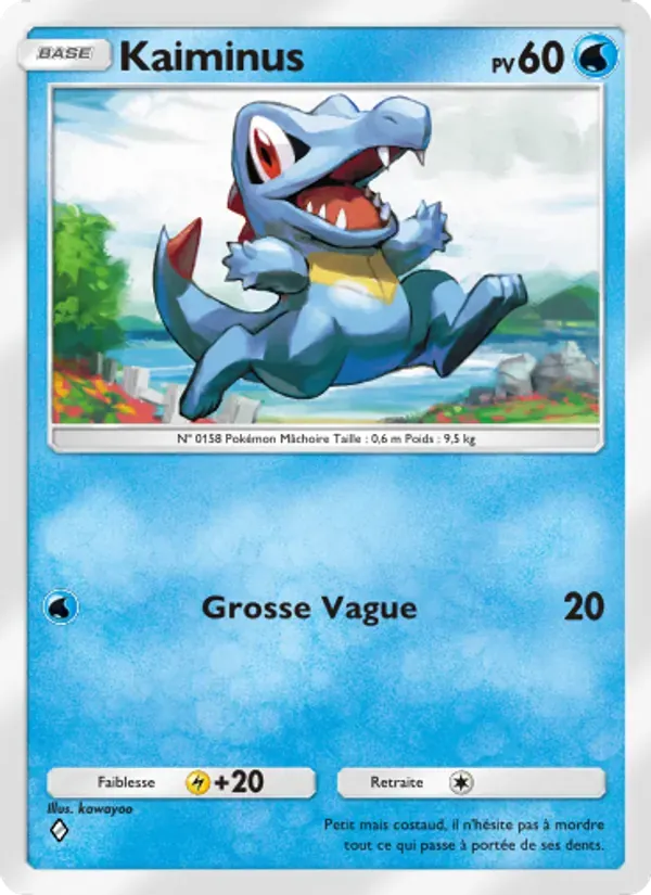 Totodile card in French