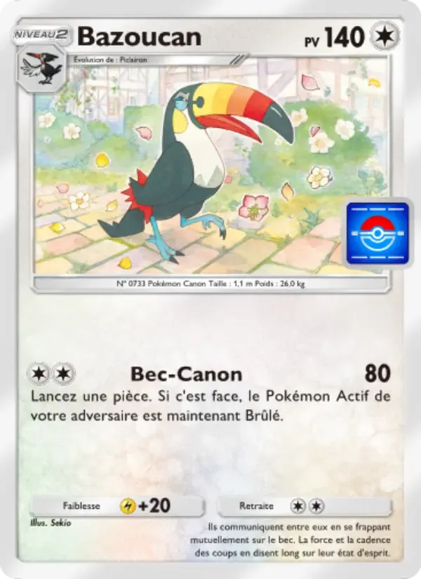Toucannon card in French