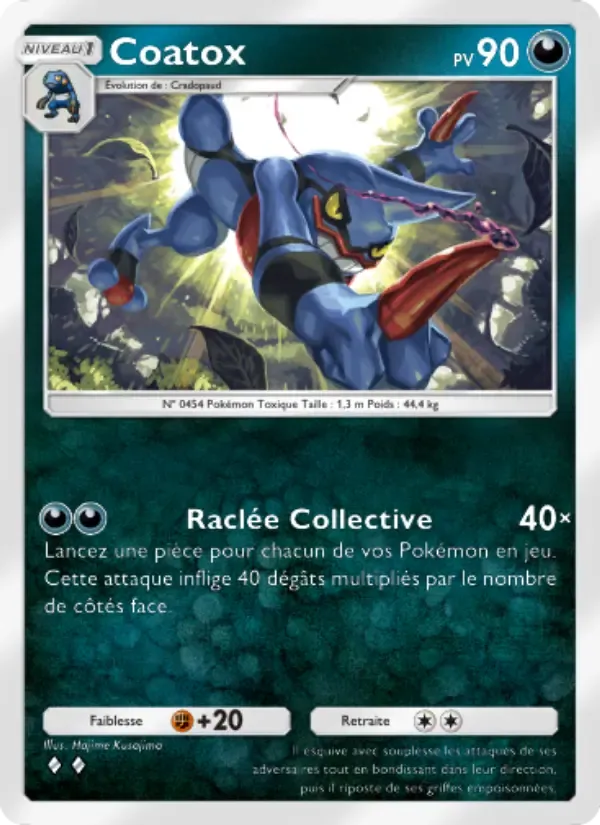 Toxicroak card in French