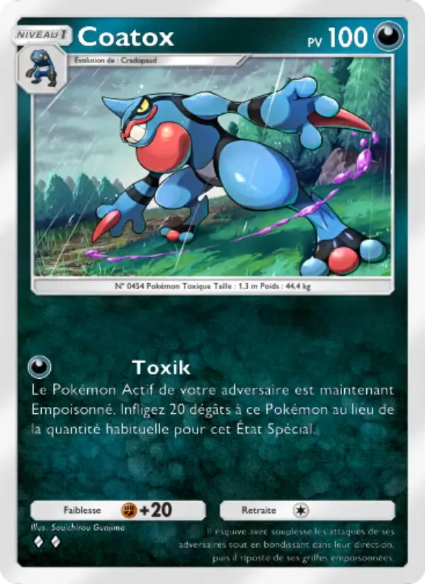 Toxicroak card in French