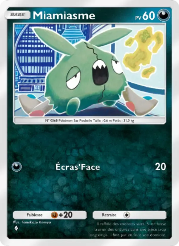 Trubbish card in French