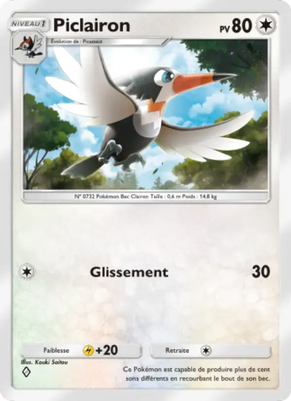 Trumbeak card in French