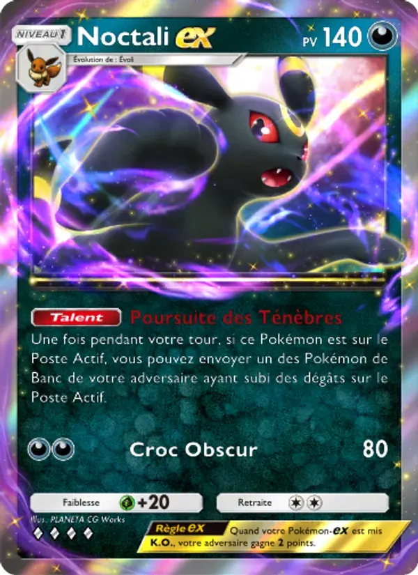 Umbreon ex card in French