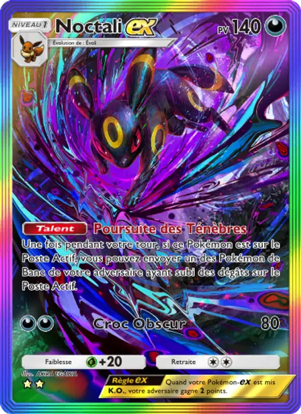 Umbreon ex card in French