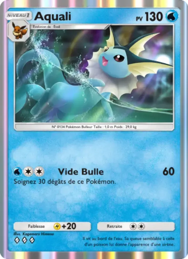 Vaporeon card in French