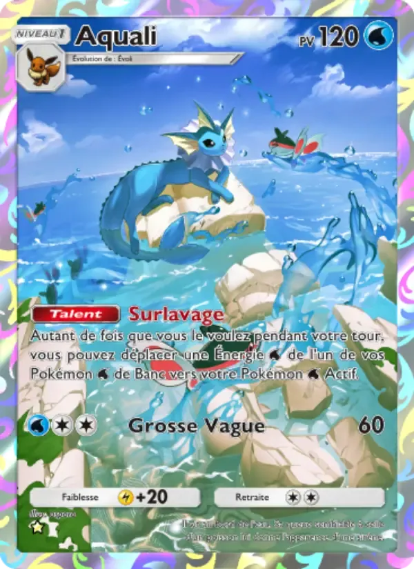 Vaporeon-Karte auf Französisch