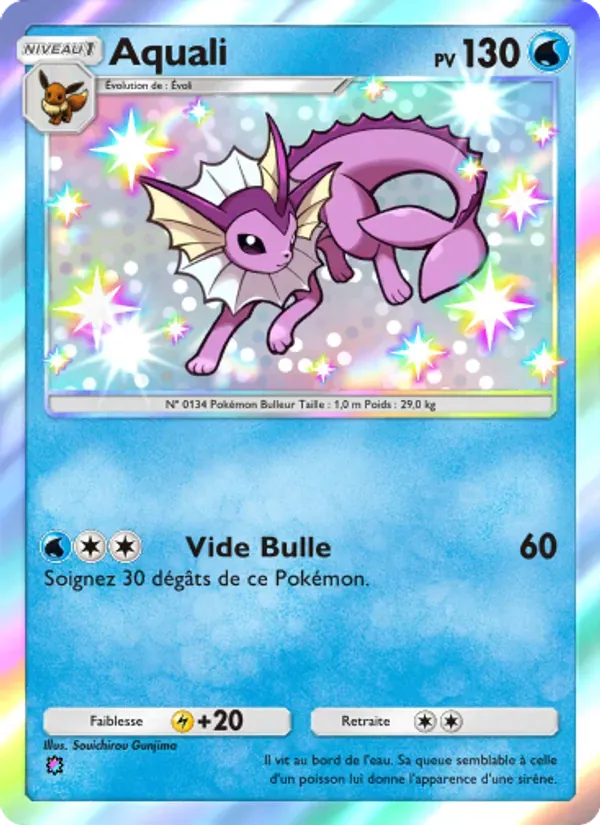 Vaporeon card in French